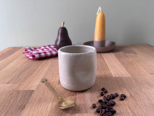 Handmade Ceramic Dimple Cup in Cream
