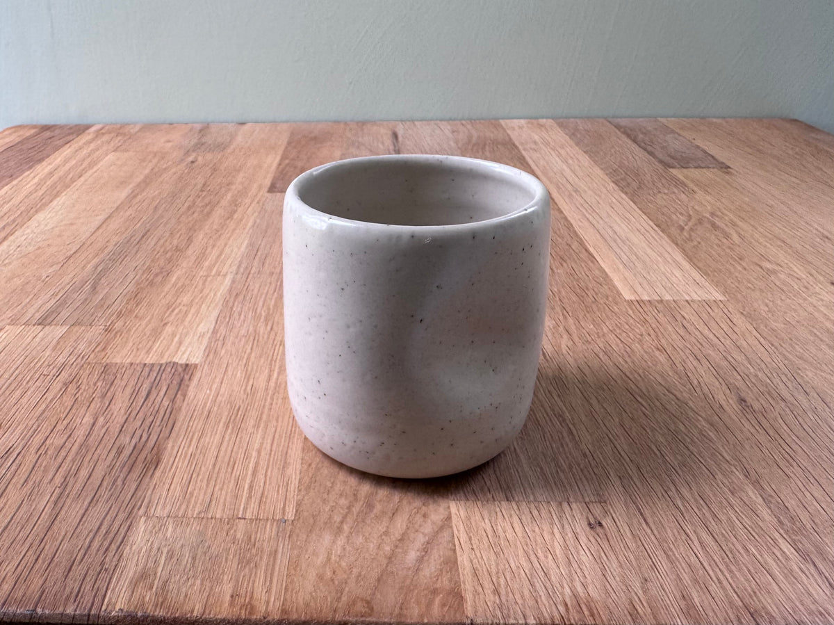 Handmade Ceramic Dimple Cup in Cream