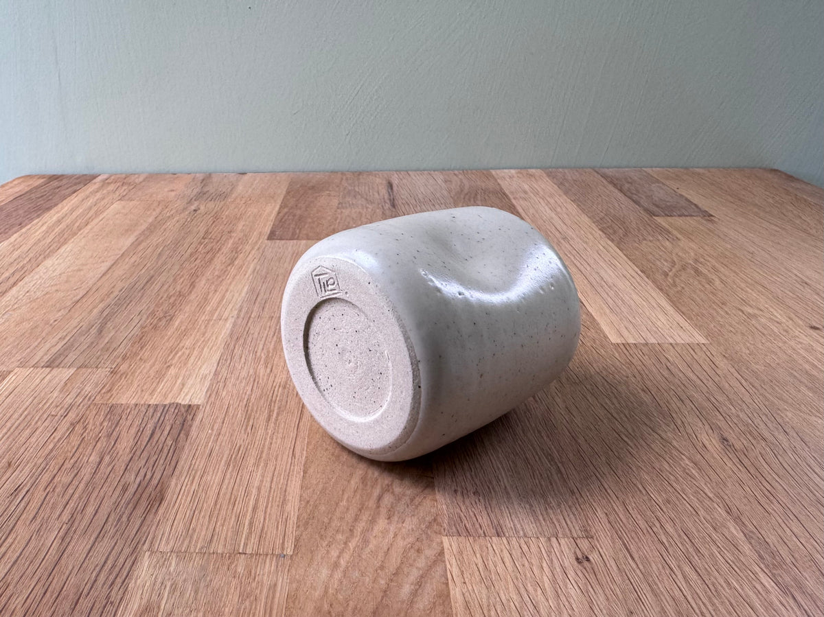 Handmade Ceramic Dimple Cup in Cream